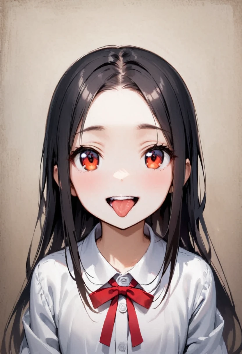 teeth列矯正、shoot from above、alone、headshot、Lick it with your tongue、Open your mouth wide、teeth、Close-up of face、primary school、School building、In the classroom、forehead、Open shoulder tops、Private Server、Girl、Girl、Short、Younger、Lower school year、Baby Face、flat chest、smile
