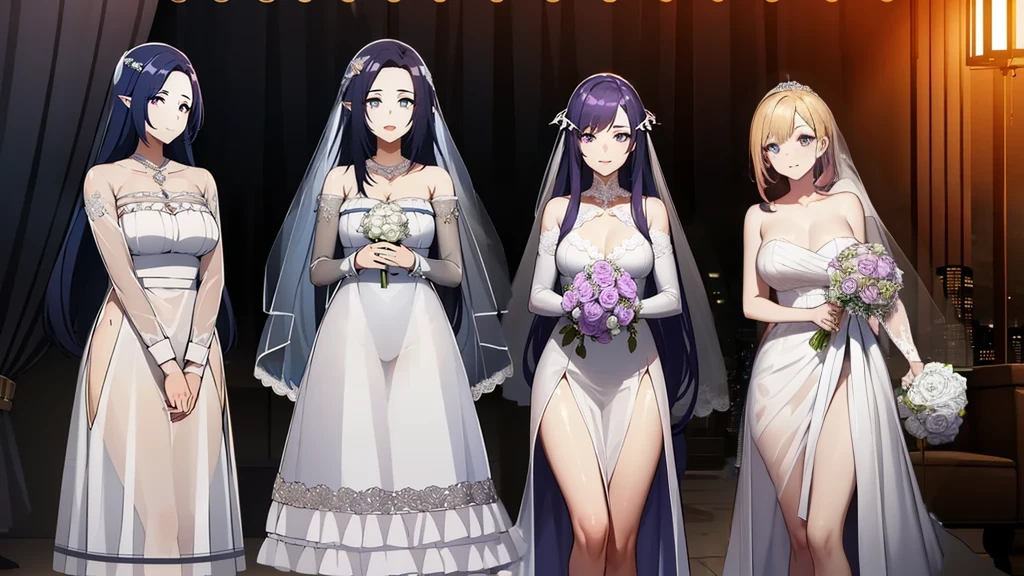 kawakami_mai,    blonde hair,  long hair, hair let down,  purple eyes, 
BREAK (transparent tulle wedding dress with long sleeve and long tail:1.5),
BREAK (Night:1.7), Japan, cyberpunk, CityView, Before Window, Standing at attention,armpits,arm up, expressive eyes,seductive smile, looking at viewer, NSFW,(Full_body), 
BREAK (masterpiece:1.2), best quality, high resolution, unity 8k wallpaper, (illustration:0.8), (beautiful detailed eyes:1.6), extremely detailed face, perfect lighting, extremely detailed CG, (perfect hands, perfect anatomy),