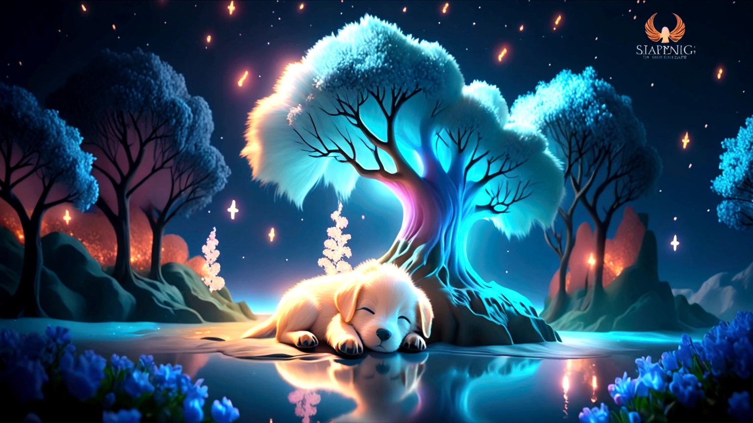 cute puppy sleeping
