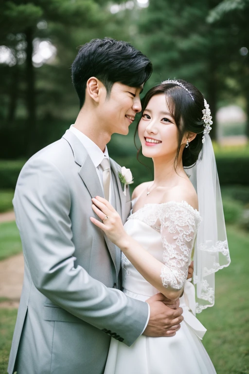 Korean wedding with a newborn