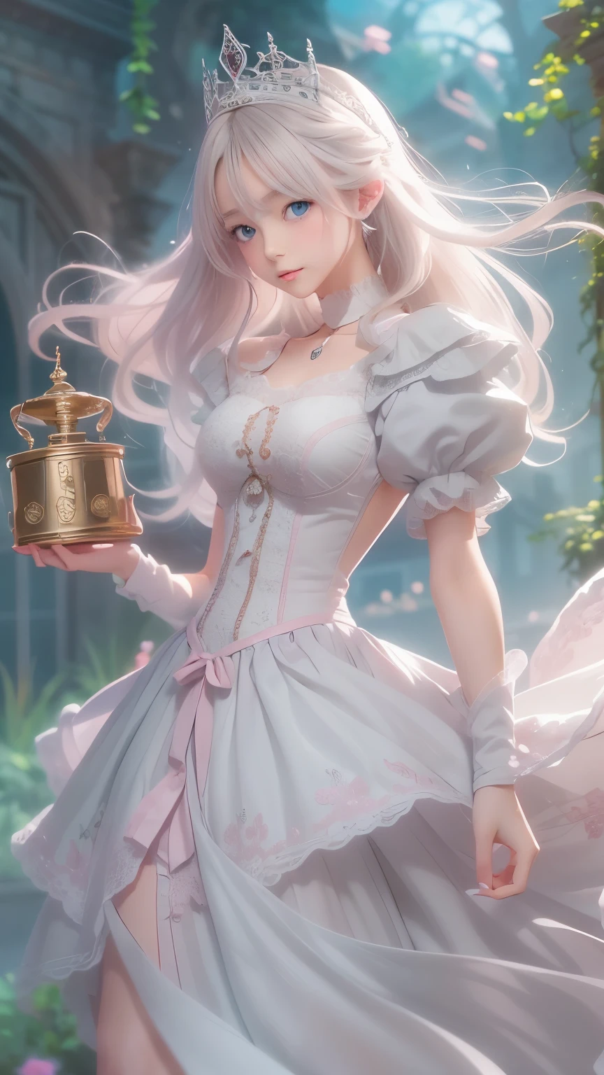 (photo realistic), highly detailed, Award-winning photography, Sharp focus,
A beautiful Scandinavian woman,
extraordinarily beautiful face, blonde,
((She is extremely panicked, Smiling with the best smile)),

She is holding a garden hose, trying to water the flowers, but the water bursts out with strong pressure, making the hose uncontrollable,
((Water splashes everywhere, and the woman laughs or looks surprised, her hair and clothes wet)),

The scene is bright and cheerful, under a sunny blue sky with soft shadows on the ground. Captured mid-action with a sense of playful chaos and motion
a vibrant garden full of blooming flowers,
