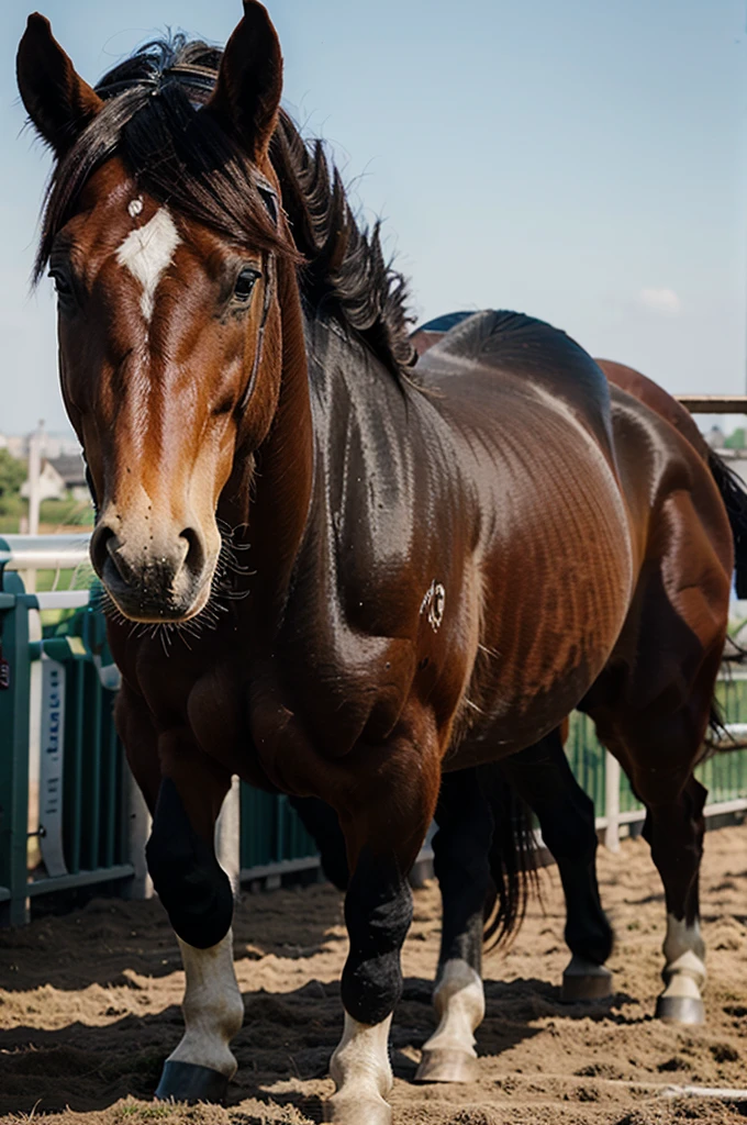 logo horse , angry