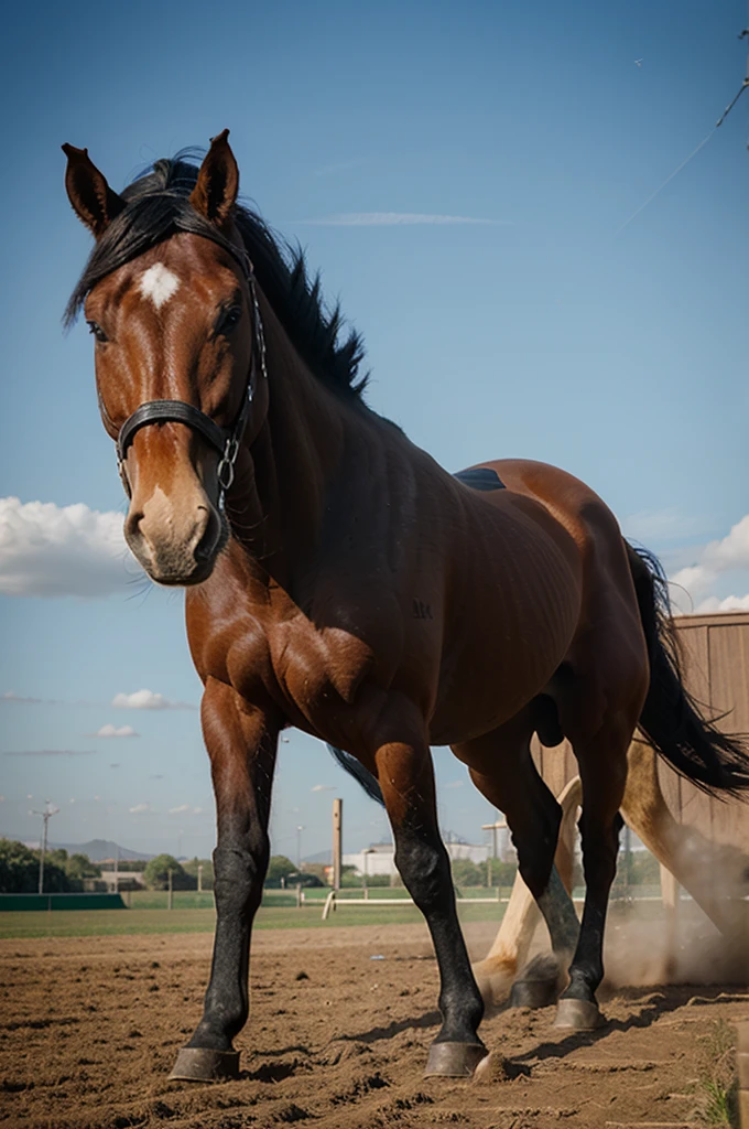 logo horse , angry