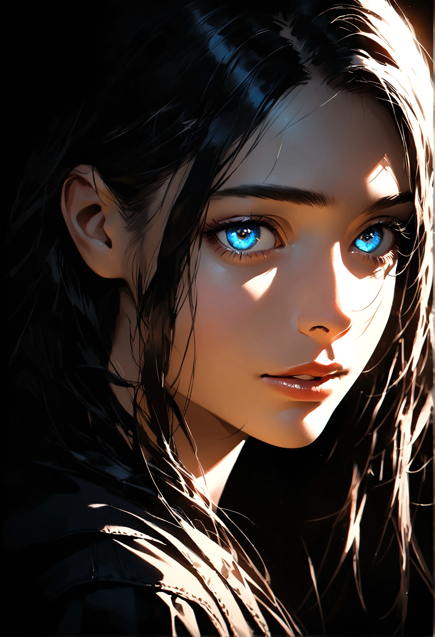 a man with a mysterious smile, extremely detailed and realistic face, closeup portrait, beautiful detailed eyes, beautiful detailed lips, extremely detailed eyes and face, long eyelashes, chiaroscuro lighting, dramatic lighting, cinematic, moody, dark and dramatic, rich colors, high contrast, award winning portrait photograph, 8k, best quality, ultra-detailed, hyper realistic, cinematic lighting