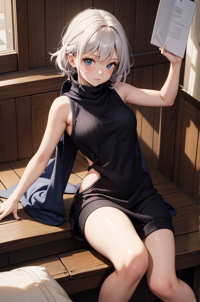 virgin killer sweater, sleeveless