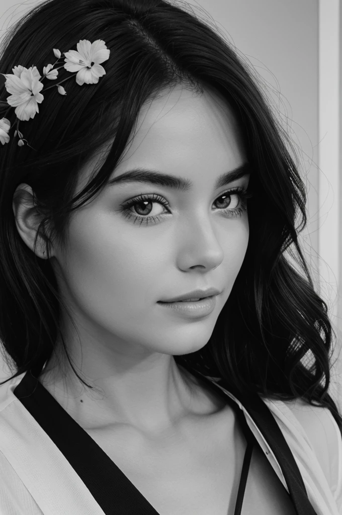 Black and white screen