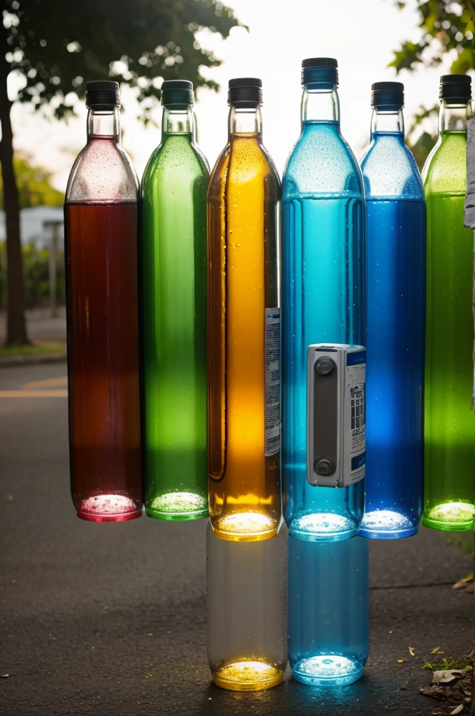 Plastic bottles creative photos 