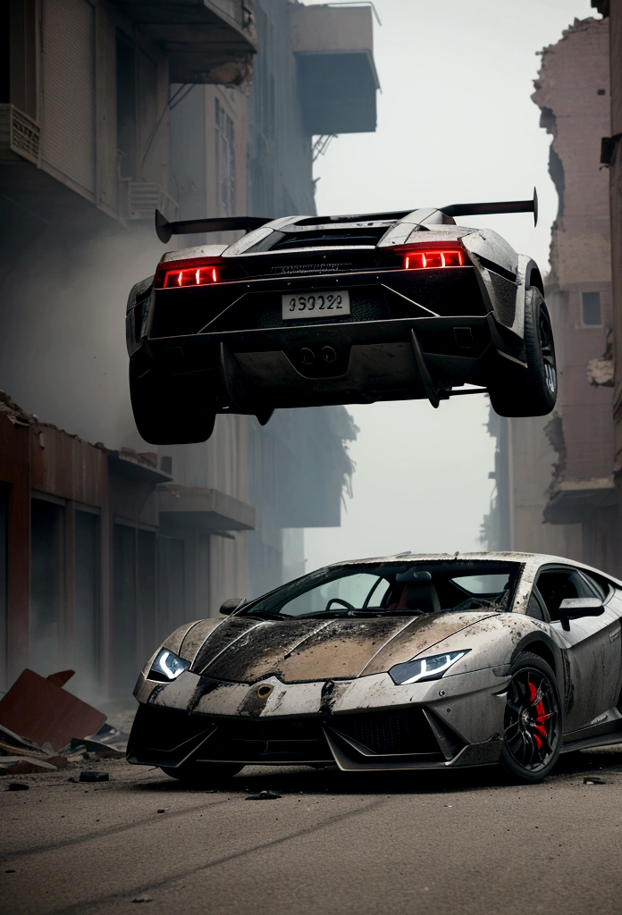 Write an exhilarating tale of a daring driver behind the wheel of a black Lamborghini, navigating through a city devastated by a deadly street race. Explore the background of the driver, their exceptional driving skills, and their fearless attitude towards the dangerous race. Portray the city in ruins, with destroyed buildings, debris, and remnants of the deadly race, creating a post-apocalyptic atmosphere. Highlight the high stakes of the street race, the presence of rival drivers, and the intense competition that drives the protagonist forward."