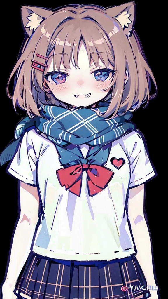 Anime Girls with cat ears and a scarf, Cute girl anime visuals, Anime Moe Art Style, Yandere. expensive, (Anime Girls), Chihiro! fujisaki, extremely cute Anime Girls face, cute Anime Girls, sayori, Kantai Collection Style, an Anime Girls, [[[[smile wickedly]]]], Yandere