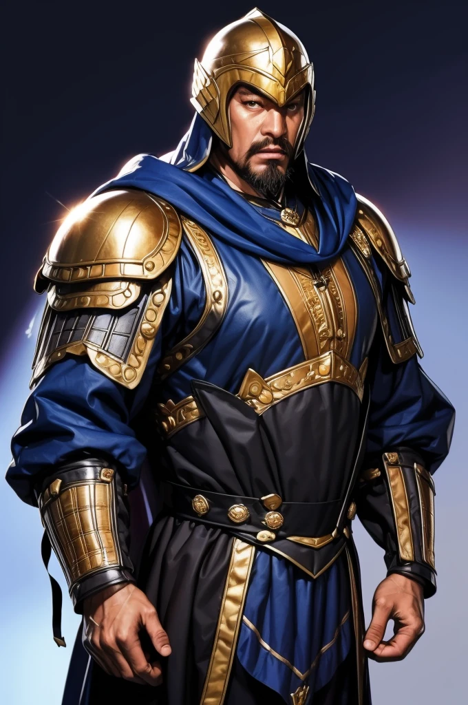 8K,middle aged man,ornate armor(The elaborately crafted coat of arms of a nobleman),ultra high resolution,surreal,realistic skin,Black hair short hair,big black eyes,clear eye description, muscular body,waist armor,delicate hands, Perfect hand shape, character art, action pose,masterpiece,Realistic RAW photos of the highest quality,bright colors,rich colors, backlight, movie lights, film grain,50mm lens