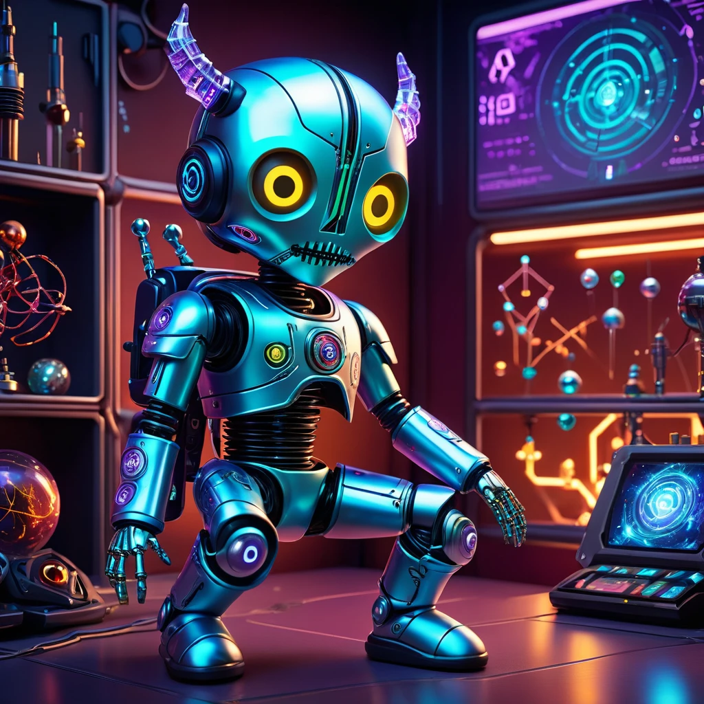 (knitted toy voodoo doll:1.2), (Voodoo Astral Technomage:1.3), (Clothing: metallic suit shimmering with astral light, leather gloves with embedded magic crystals, anti-gravity boots:1.0), (Accessories: cybernetic staff with floating crystals, energy backpack with retractable antennas, holographic mask with animated spells:1.2), (background: astral landscape with floating islands, energy streams, and ancient runes, futuristic laboratory in the background:1.2), best quality, masterpiece, detailed soft oil painting, detailed background, dramatic cinematic lighting, soft edge lighting, professional, dramatic lighting, hard edge lighting, ultra quality, 4k, masterpiece, best quality, 8k, ultra high definition, high resolution, extremely detailed