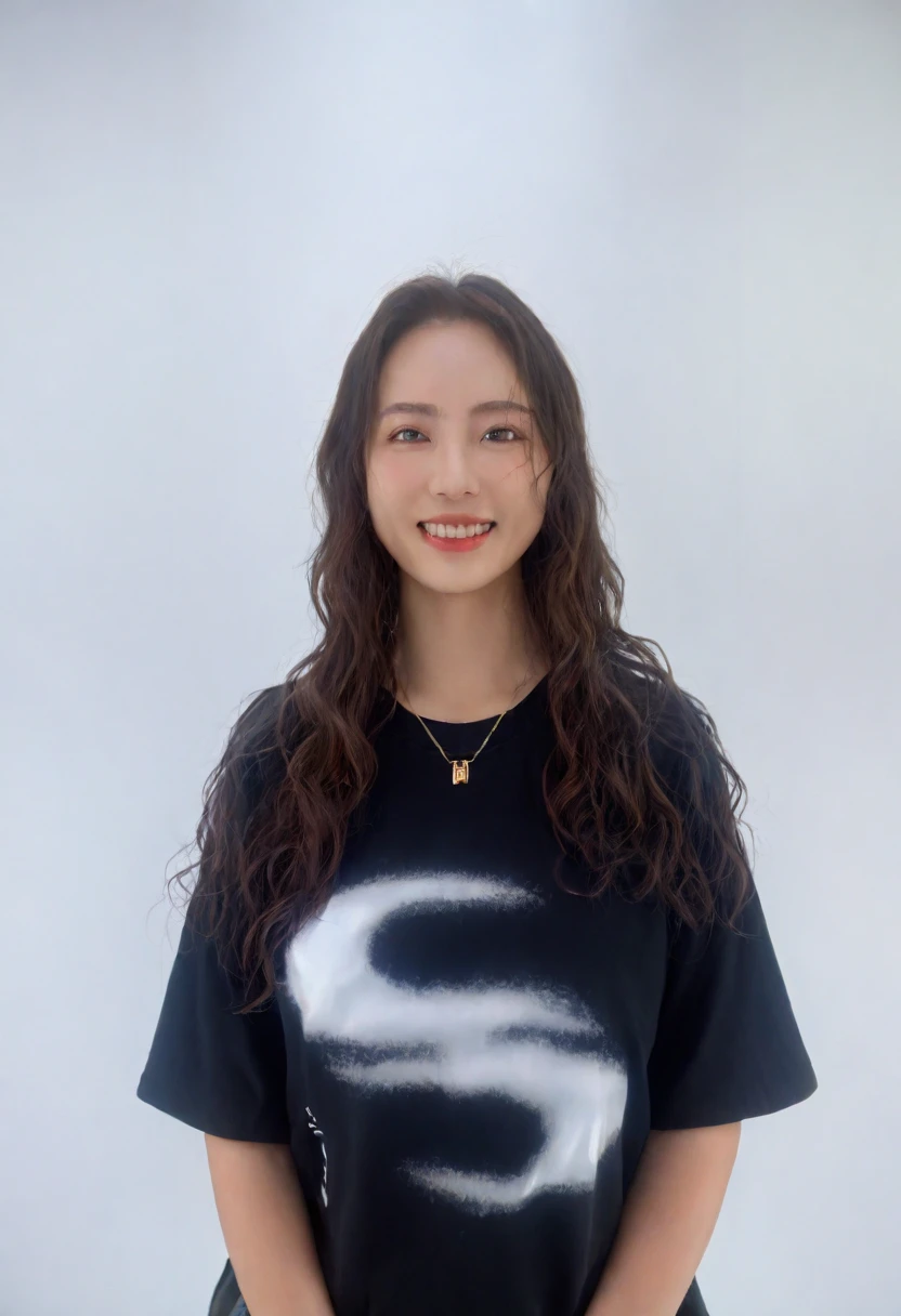 Best Quality, 8k, Masterpiece, (Portrait: 1.3), (photo realistic:1.4), (hyper realistic:1.4), Sharp Focus, looking at viewer, (smoother lighting:1.1), (increase cinematic lighting quality:0.9), realistic lighting, backlighting, light on face, ray trace, (brightening light:1.2), (Increase quality:1.4), sharp detail, (best quality real texture skin:1.4), finely detailed eyes, black_eyes, finely detailed face, 25 year old Korean woman