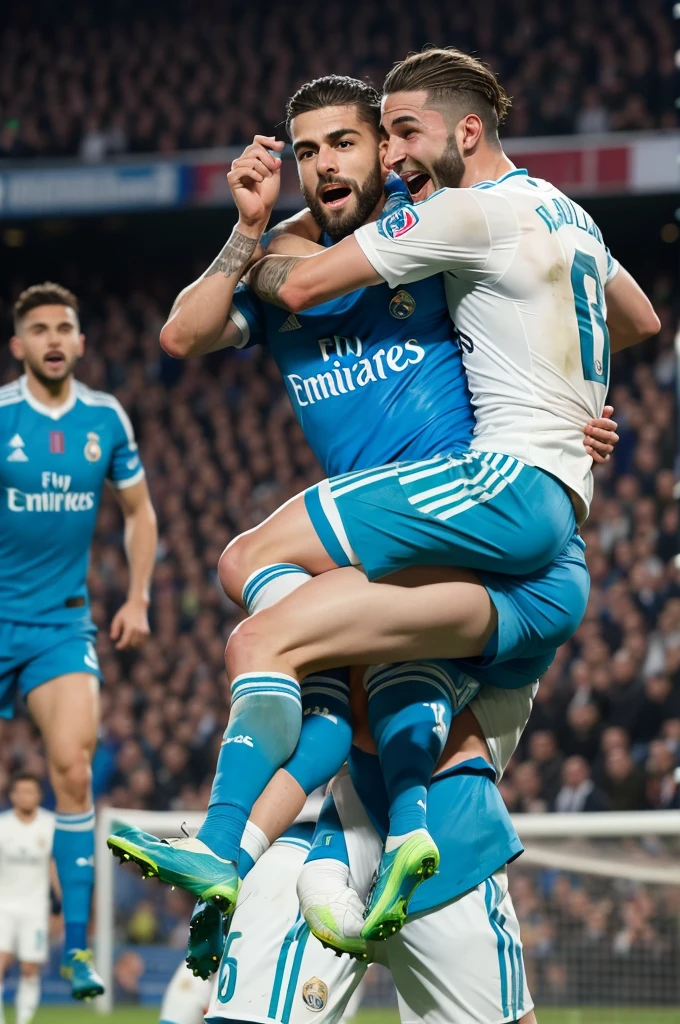 Real Madrid beating Napoli 