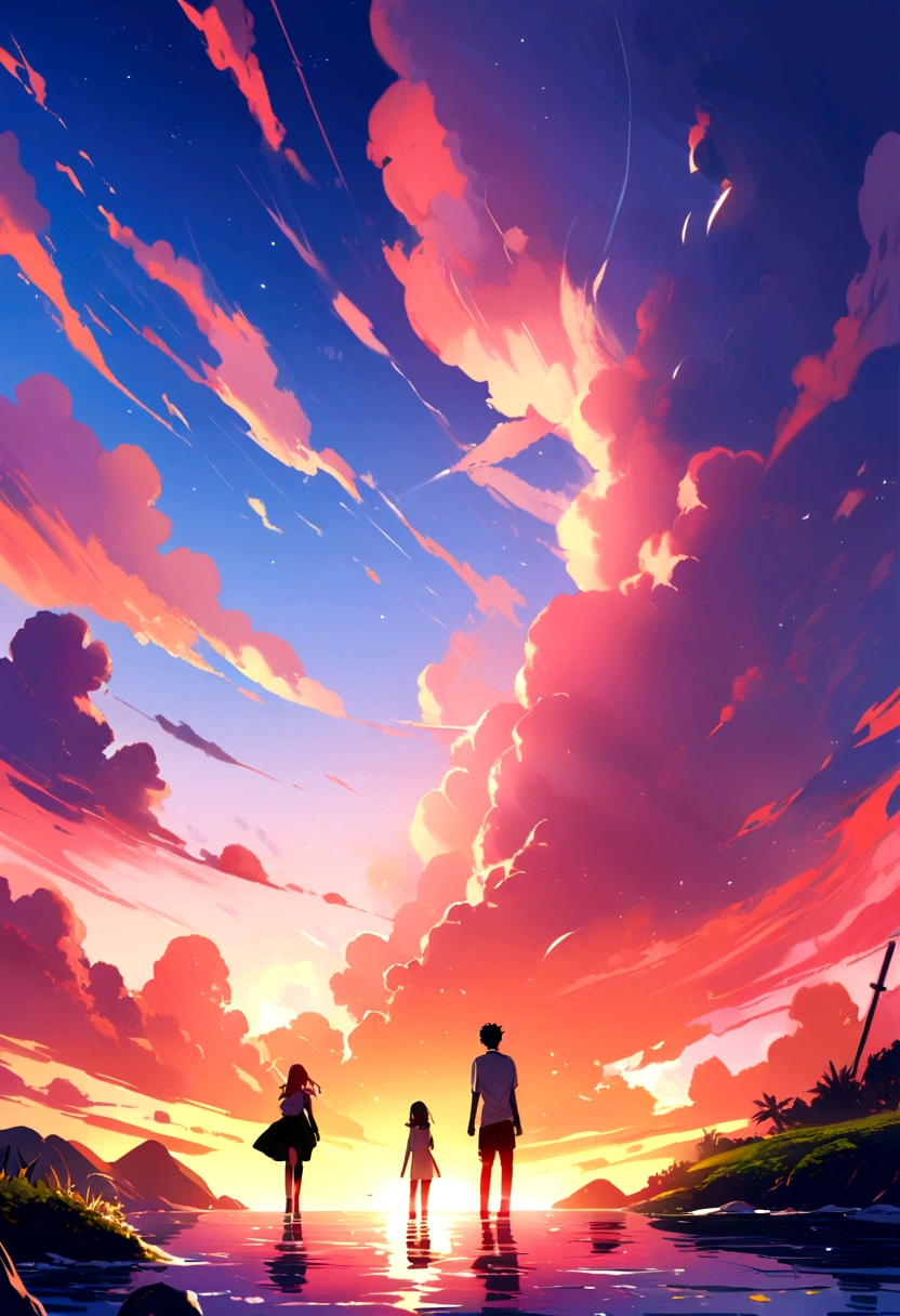 Two young people lost on an island