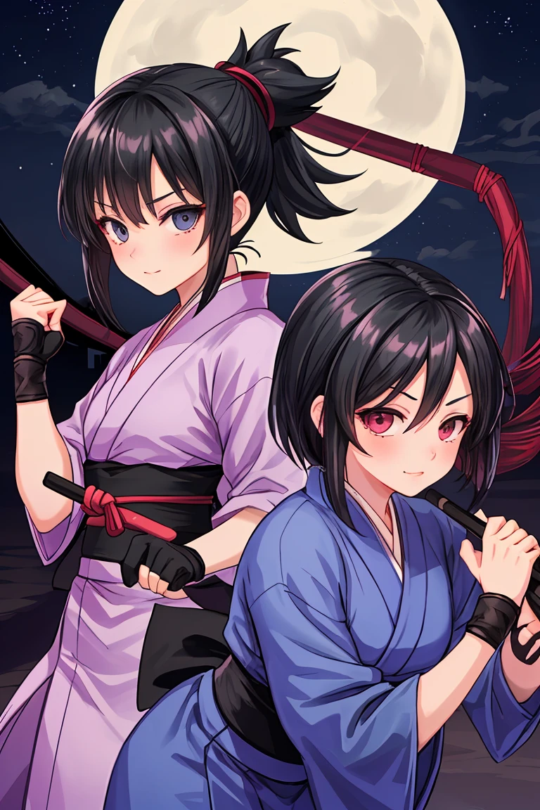 Kunoichi Black Hair night