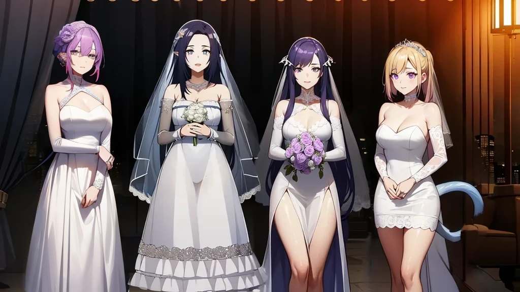 aatowa, long hair, twintails, black headwear, baseball cap, fake horns, hairclip, piercing, demon tail,
BREAK (transparent tulle wedding dress with long sleeve and long tail:1.5),
BREAK (Night:1.7), Japan, cyberpunk, CityView, Before Window, Standing at attention,armpits,arm up, expressive eyes,seductive smile, looking at viewer, NSFW,(Full_body),
BREAK (masterpiece:1.2), best quality, high resolution, unity 8k wallpaper, (illustration:0.8), (beautiful detailed eyes:1.6), extremely detailed face, perfect lighting, extremely detailed CG, (perfect hands, perfect anatomy),
