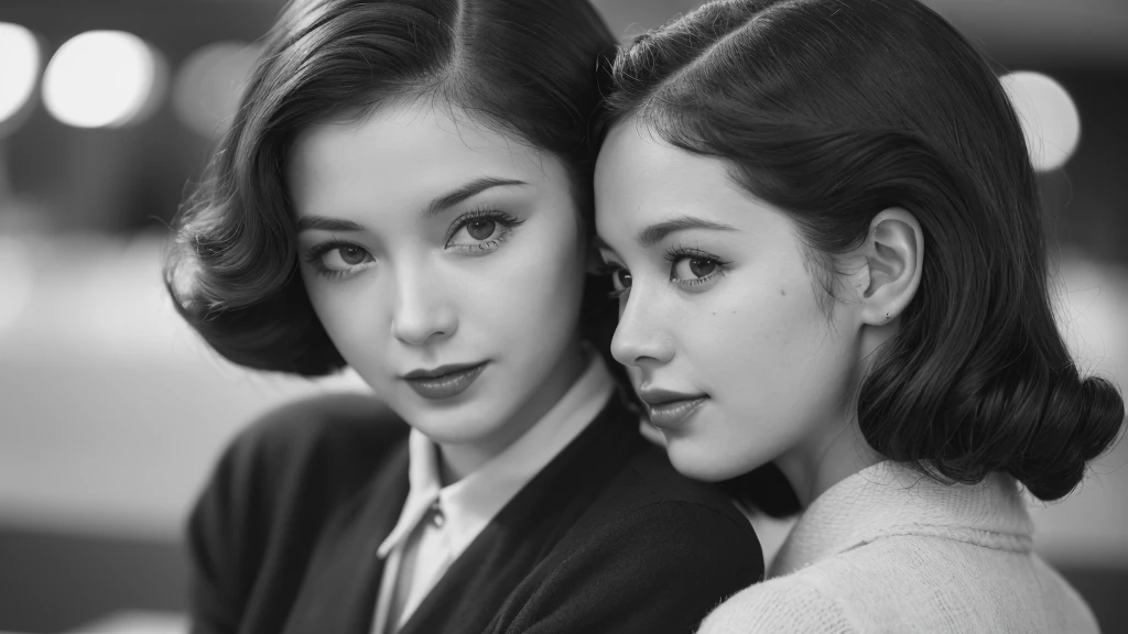 (1940s women:1.3), (1women:1.3), smile shyly, (highly detailed face), (extremely detailed beautiful face), (Early Showa hairstyle, retro hairstyle, 1940 fashionable clothing, oldies fashion:1.3), (Best Quality:1.4), (Ultra-detailed), extremely detailed CG unified 8k wallpaper, Realistic portrait, Beautiful detailed, High-definition raw color photos, professional photography, (fine face:1.2), focus on women, (oldies, oldies songs, Old photos, retro photos, sepia photos, black and white photos, valuable photos that give you a sense of the times), A scene from a retro movie from the 1940s,