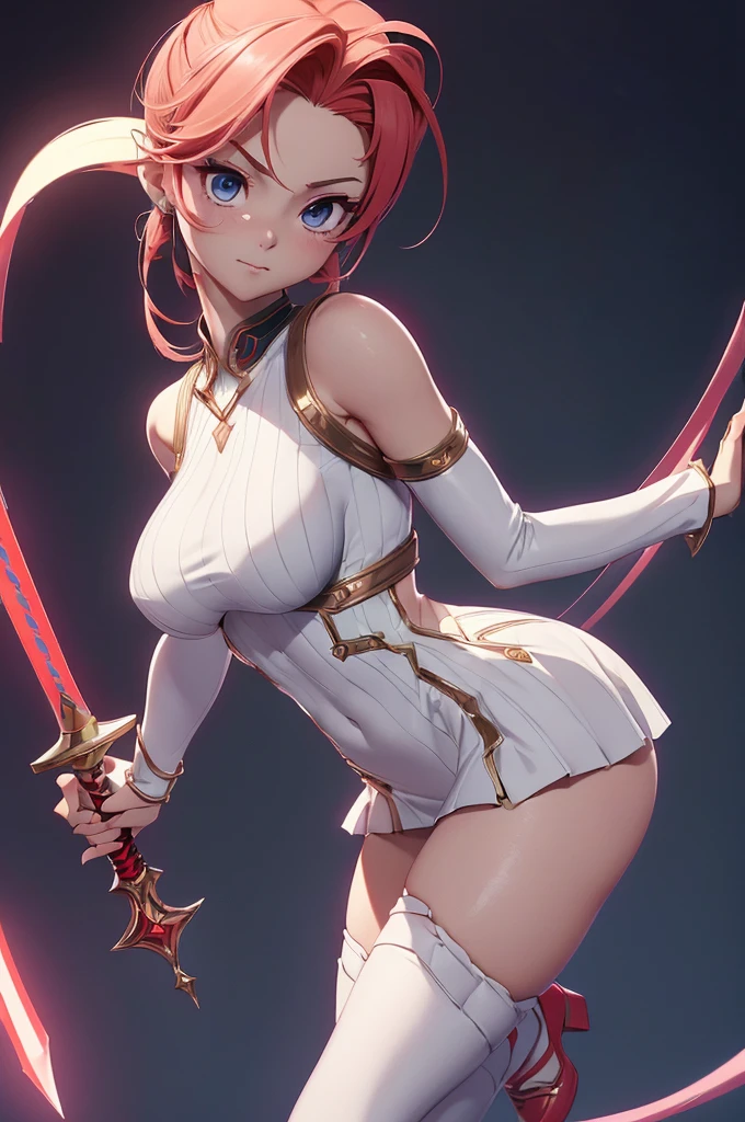 cammy, (cammy),((cammy)), only, ray tracing, 3D style, 3dmm, ((oses per photo)), ((oses phi cada foto)), fully body,(from front view),(Costas Issue), (Emist on the left), show flat belly, (((oses per photo))),(very big breasts perfect ass, Perfect and symmetrical eyes, (perfect handuturistic sword in hand)), ((shorth hair)),white clothes with textured edges, Fair Skin, luphias detalhadas, White thigh-high tights with trim, phiestido aberto phi "phi", Waist slender, large legs, low water, Show legs to the top of the waist, ,((top with tear in the middle)),ultra realistic skin, Realistic human eyes,ultra realistic skin,super sexy suit,(faixas phi torno dos seios), fullcolor,top with ruffles,(pubes with a lot of volume),(extraordinarily sensual),(very sensual),(red and black thphie),,I love the league,(meia calca de renda phi um dos lados),(meia calca de renda phi um dos lados),((red decorations with LEDs))),((red lines adorning the curves of the body)),(((woman show))),((Star Blade)),((winry rockbell))