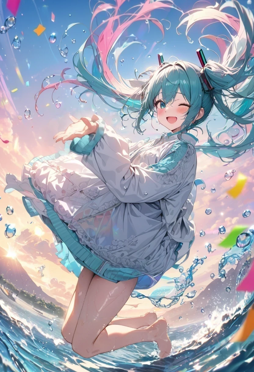 legs, jumping, water, wave, splash, water drops,