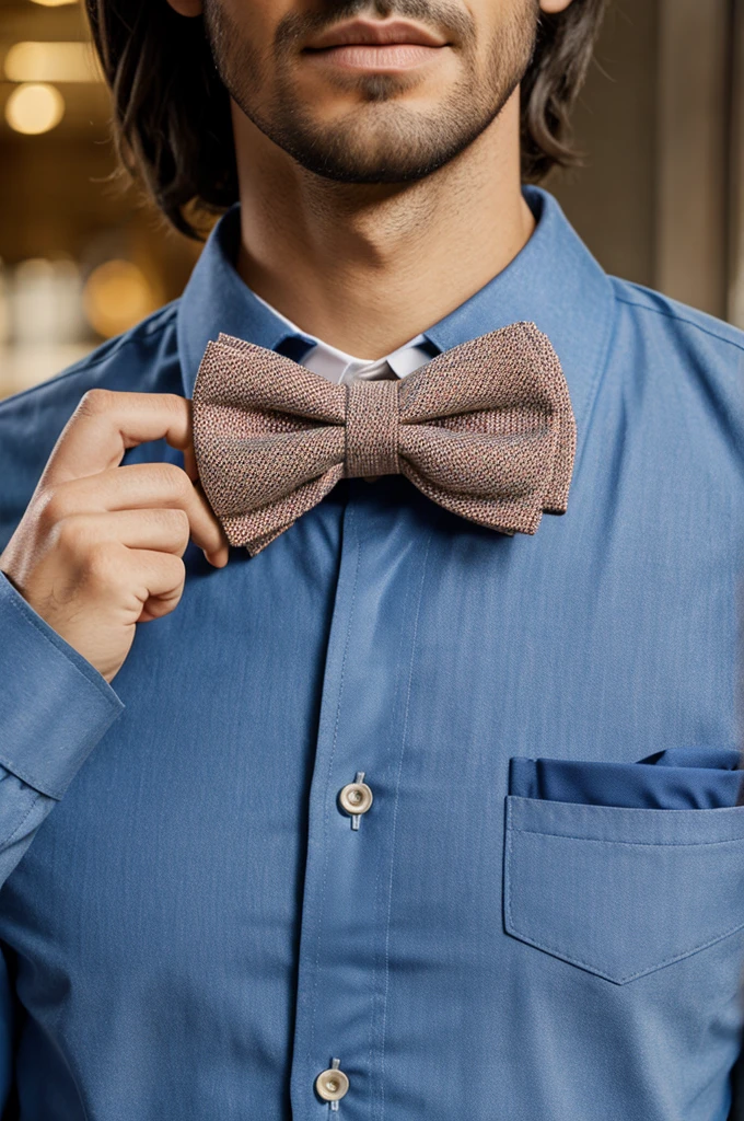 Bow tie with standard label