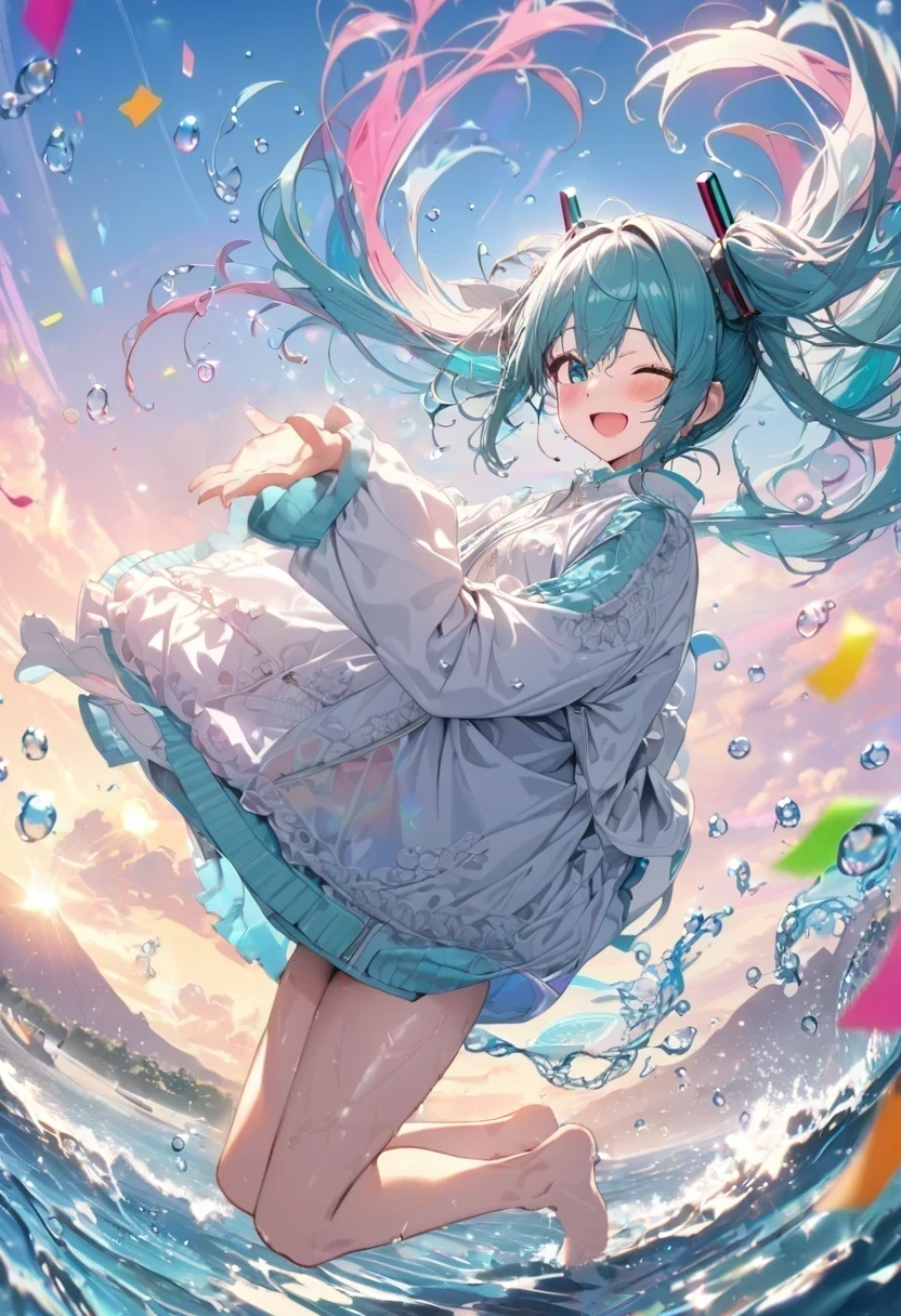 legs, jumping, water, wave, splash, water drops,