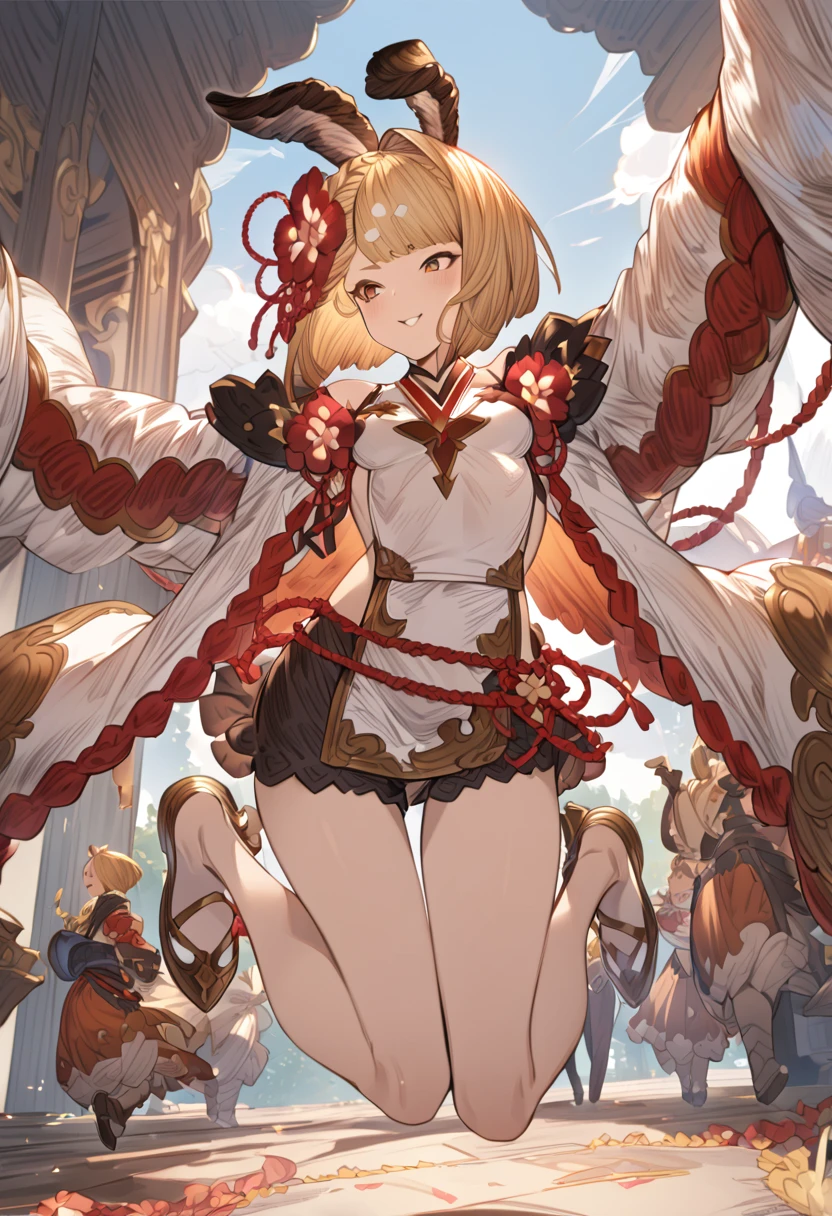 Masterpiece,anime,Girl, Granblue Fantasy, Vajra,jumping,