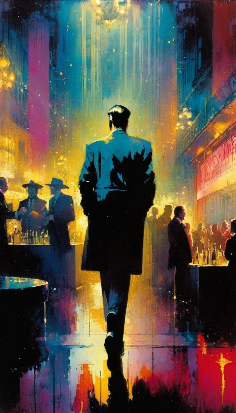 club(art inspired in Bill Sienkiewicz). oil painting)
