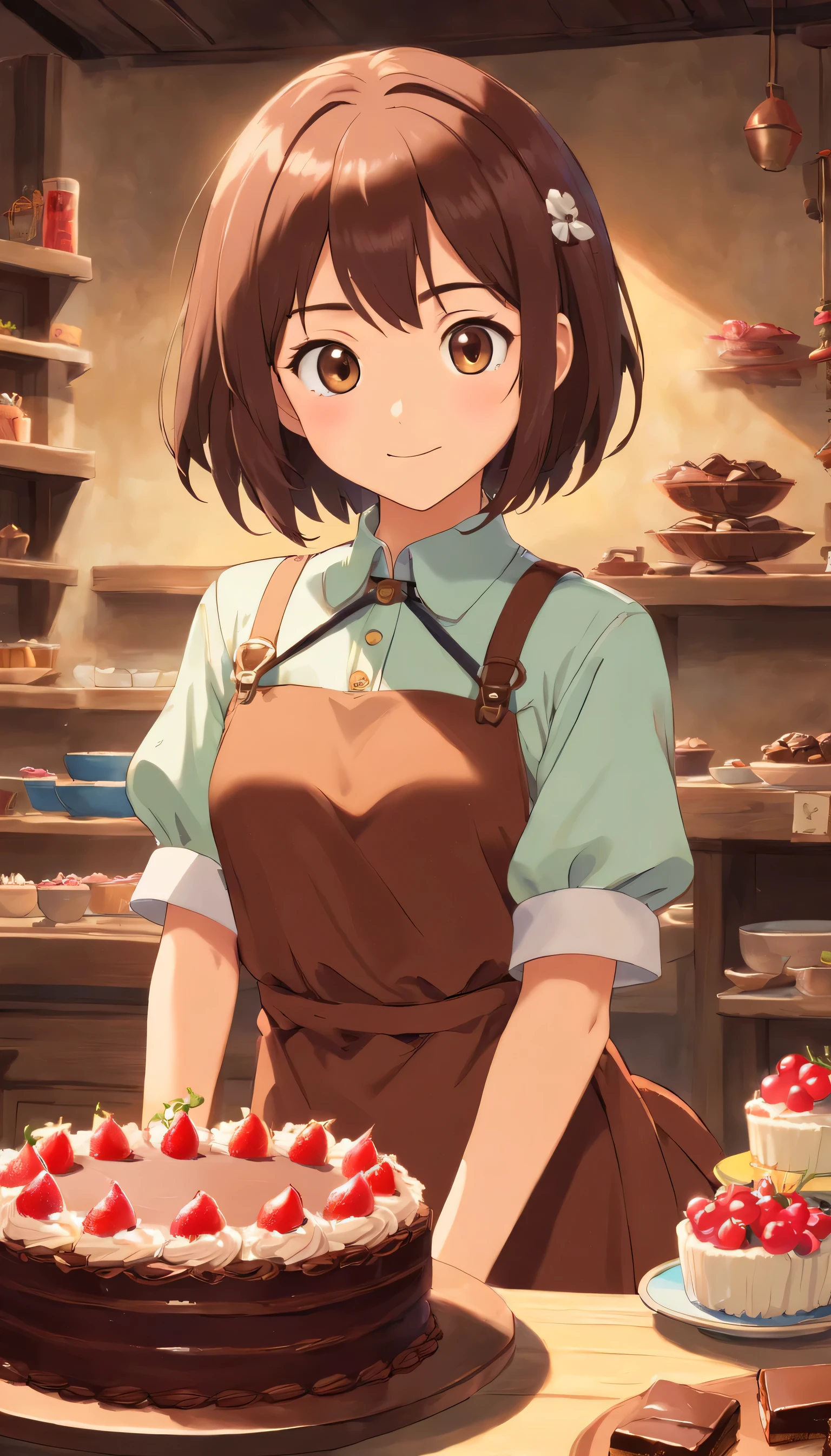 Chocolate craftsman dian a cake uniformss young Naughty Poses cute little tits out friendly