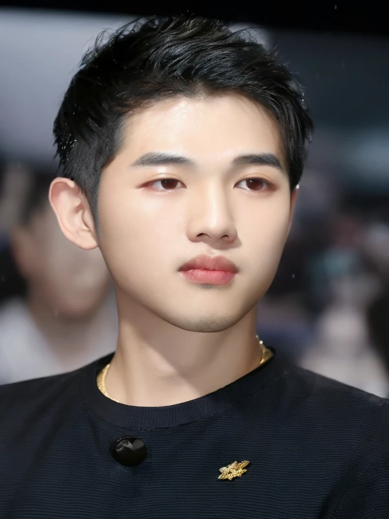 Araped Asian man wearing black shirt and gold brooch, Song Joong-ki portrait, siKim Woo, john park, Korean Men, Cute and lovely Korean face, Kim Woo, shiny from the rain, korean artist, Taehyung, What Kim Jeong?, handsome face, Shin Jeong-ho, Lee Won Bin, Yoon Se-seon, Kim Jin