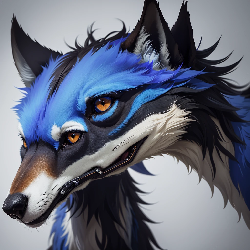 a close up of a blue wolves's head with a black background, blue wolves, alpha wolves head, wolves head, wolvess, sport logo, wolves, correct wolves muzzle, “hockey team logo, wolves, logo without text, grim - wolves, angiewolves, profile photo 1024px, profile pic, geometric wolves, black wolves