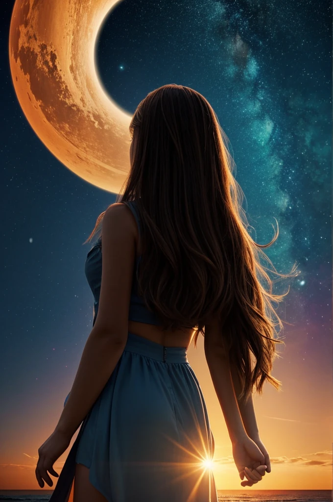 Make me a wattpad cover for my story. Title: ETERNAL HORIZON