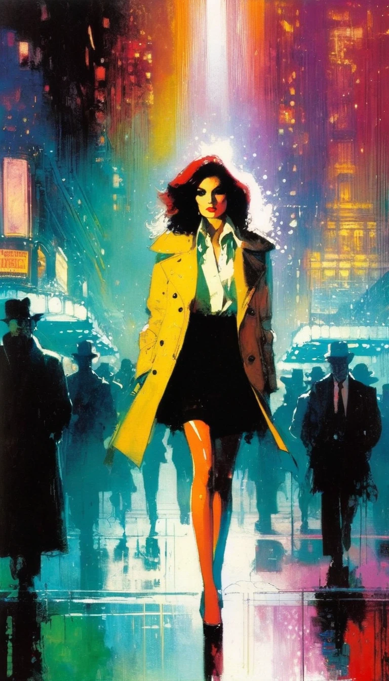 club(art inspired in Bill Sienkiewicz). oil painting)