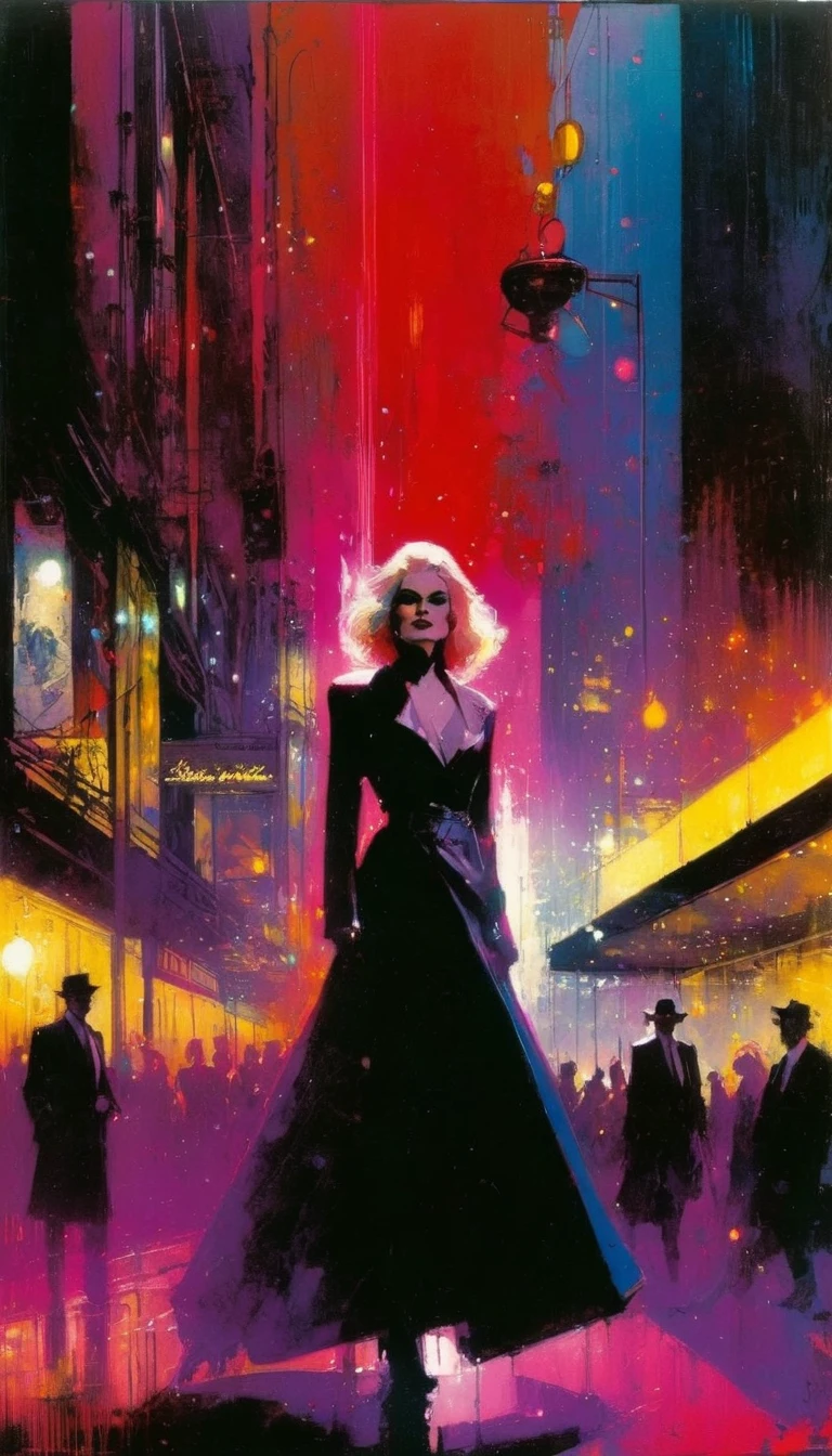 club(art inspired in Bill Sienkiewicz). oil painting)