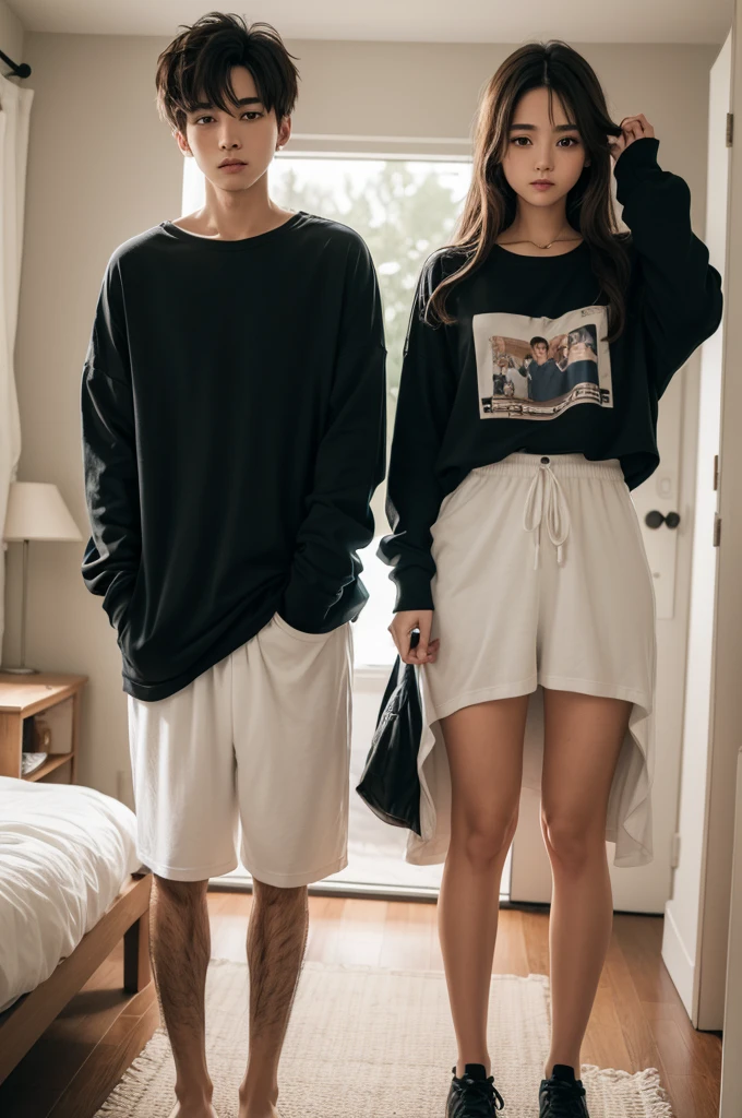 foto Couple Youngh, Couple, 4K, Loose Clothes, menino Youngh,  Youngh