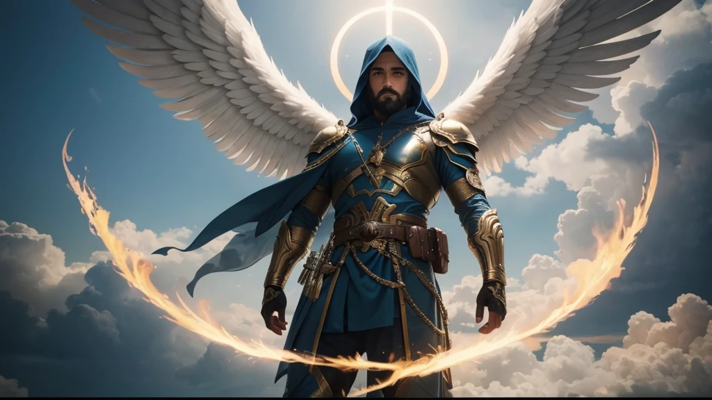 angel, Divine Male Angel, natural, God's Army Angel, angel Masculino de Deus, Strong male angel, God's Army, God's Angel Man, Jewish Beard, Hebrew Angel, Sky God's, God's Sky Heavens, Realistic Man, celestial armor, Beauty, Blue Thunder, fire azul, Realistic fire azul, realistic thunder, electrical screws, realistic detailed 8k, 16K realistic detail, stark, Detailed realistic color, Detailed realistic thunder, fire azul Realistic 8K, Cores photorrealistic 8K, 8K detailed colors, Nitidez photorrealistic 8K, ULTRAHD Photorealism, Divine fire azul, Divine Electric Blue Thunder, Sombras photorrealistics 8K, Textura photorrealistic, naturey, heavens, heavenly, sky night, beauty sky, natta, majestic, majestic Sky, Naturally Elegant, thunders, Sky thunders, Divine thunder, Linda, doradas, starlight, Heavenly Bolts, Blue Electricity, Blue Screws, Rendering, photorrealistic, UltraHigh Definition, 4K, detailed textures, thunder, detailed shadows, detailed colors, naturey Linda, Great Divine, detailed contrast, realistic contrast, high resolution, detailed colors, realistic detailed 16K, 8k high definition, detailed contrast, realistic contrast, high resolution, detailed colors, fire, villany, realistic detailed, chic, 