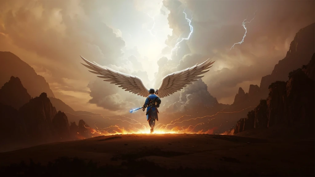 angel, Divine Male Angel, natural, God's Army Angel, angel Masculino de Deus, Strong male angel, God's Army, God's Angel Man, Jewish Beard, Hebrew Angel, Sky God's, God's Sky Heavens, Realistic Man, celestial armor, Beauty, Blue Thunder, fire azul, Realistic fire azul, realistic thunder, electrical screws, realistic detailed 8k, 16K realistic detail, stark, Detailed realistic color, Detailed realistic thunder, fire azul Realistic 8K, Cores photorrealistic 8K, 8K detailed colors, Nitidez photorrealistic 8K, ULTRAHD Photorealism, Divine fire azul, Divine Electric Blue Thunder, Sombras photorrealistics 8K, Textura photorrealistic, naturey, heavens, heavenly, sky night, beauty sky, natta, majestic, majestic Sky, Naturally Elegant, thunders, Sky thunders, Divine thunder, Linda, doradas, starlight, Heavenly Bolts, Blue Electricity, Blue Screws, Rendering, photorrealistic, UltraHigh Definition, 4K, detailed textures, thunder, detailed shadows, detailed colors, naturey Linda, Great Divine, detailed contrast, realistic contrast, high resolution, detailed colors, realistic detailed 16K, 8k high definition, detailed contrast, realistic contrast, high resolution, detailed colors, fire, villany, realistic detailed, chic, 