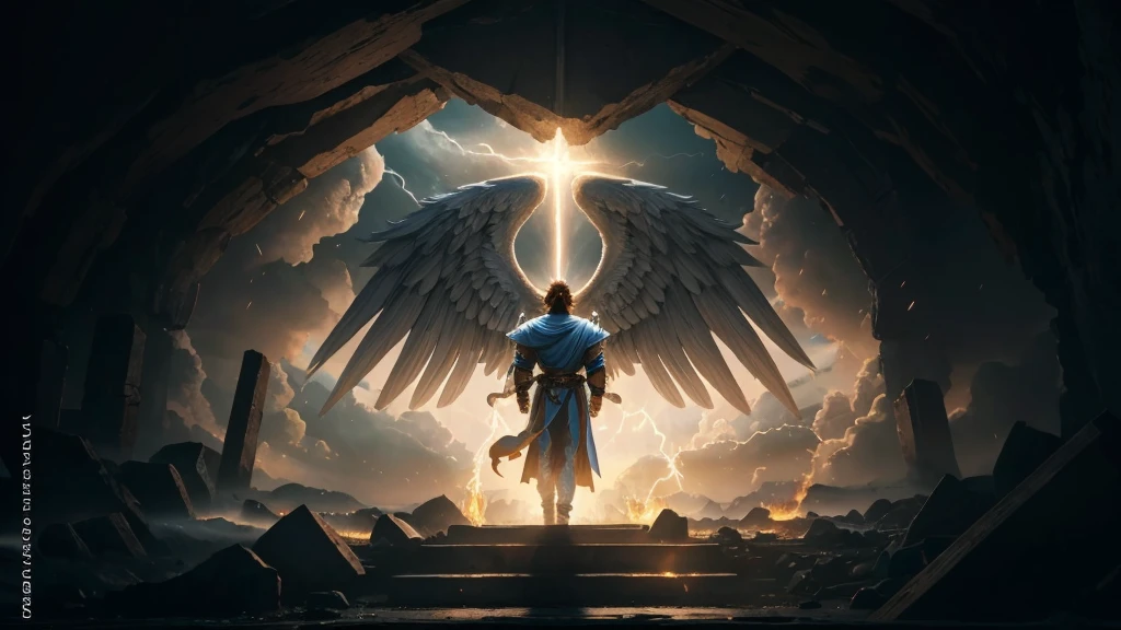 angel, Divine Male Angel, natural, God's Army Angel, angel Masculino de Deus, Strong male angel, God's Army, God's Angel Man, Jewish Beard, Hebrew Angel, Sky God's, God's Sky Heavens, Realistic Man, celestial armor, Beauty, Blue Thunder, fire azul, Realistic fire azul, realistic thunder, electrical screws, realistic detailed 8k, 16K realistic detail, stark, Detailed realistic color, Detailed realistic thunder, fire azul Realistic 8K, Cores photorrealistic 8K, 8K detailed colors, Nitidez photorrealistic 8K, ULTRAHD Photorealism, Divine fire azul, Divine Electric Blue Thunder, Sombras photorrealistics 8K, Textura photorrealistic, naturey, heavens, heavenly, sky night, beauty sky, natta, majestic, majestic Sky, Naturally Elegant, thunders, Sky thunders, Divine thunder, Linda, doradas, starlight, Heavenly Bolts, Blue Electricity, Blue Screws, Rendering, photorrealistic, UltraHigh Definition, 4K, detailed textures, thunder, detailed shadows, detailed colors, naturey Linda, Great Divine, detailed contrast, realistic contrast, high resolution, detailed colors, realistic detailed 16K, 8k high definition, detailed contrast, realistic contrast, high resolution, detailed colors, fire, villany, realistic detailed, chic, 