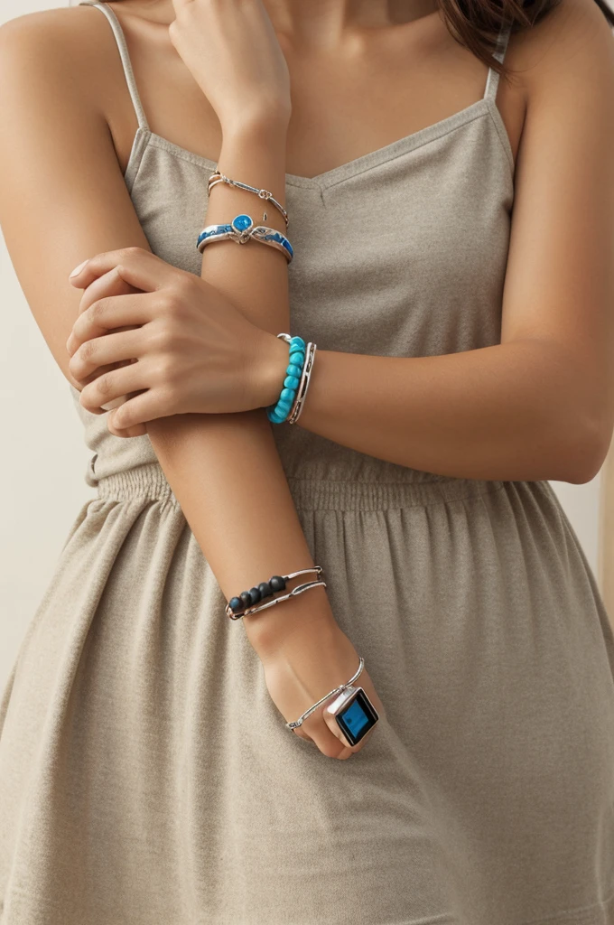 A bracelet with USB memory 
