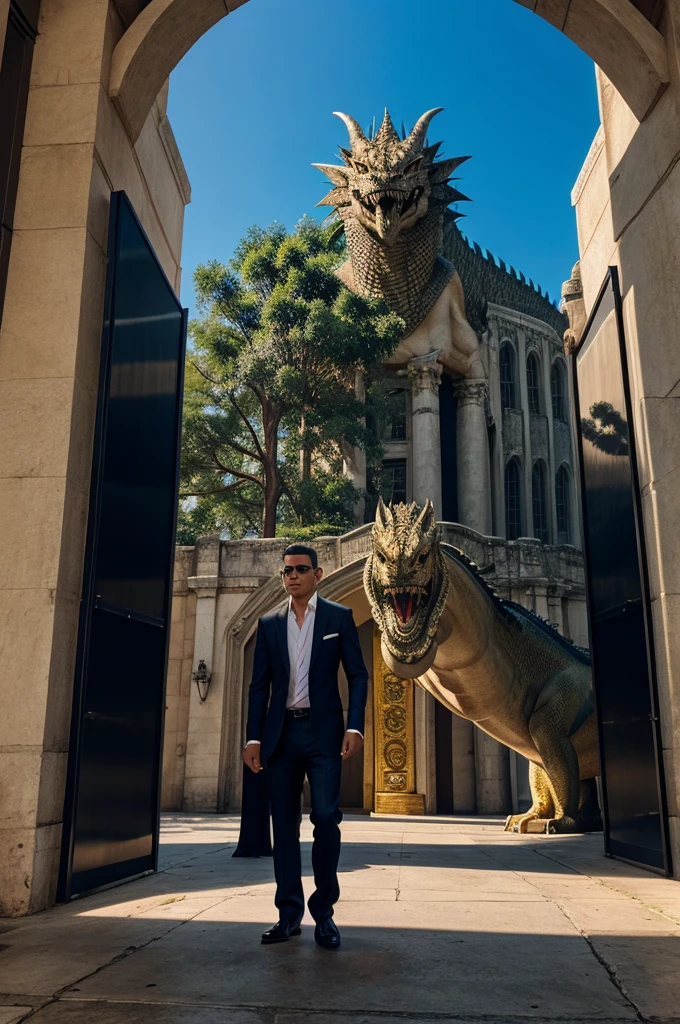 Magic City with dragon safe guard in Entrance