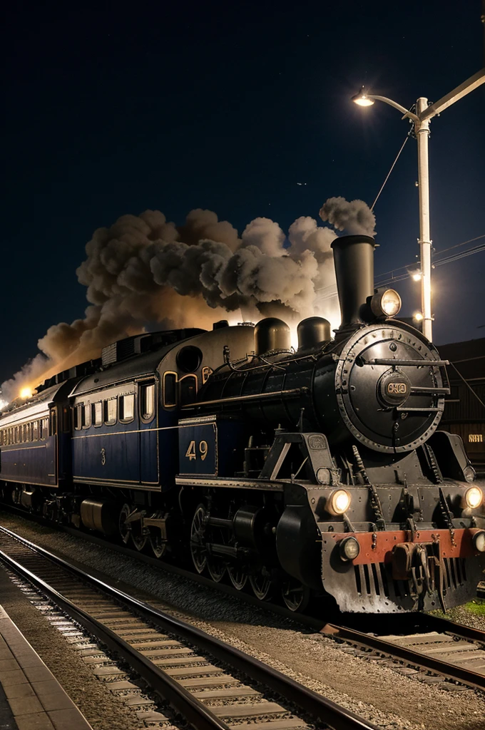 Suddenly, an old-fashioned steam engine train arrived at the station. This train was called the "Ghost Express," which had been discontinued years ago. But tonight, for some unknown reason, this train was back on the tracks. People were astonished, and some were trembling with fear.