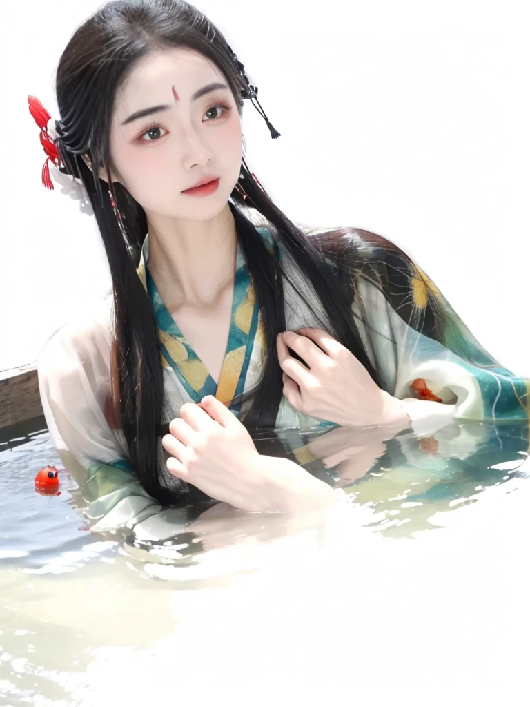 A pond of hot water，Rinse Spring，Strange，spider精，spider，spider的爪子，Palp，head，Face，shoulder，hand，head发，Wearing hair，Elbow Race，香shoulder疑粉捏。China costume，yukata