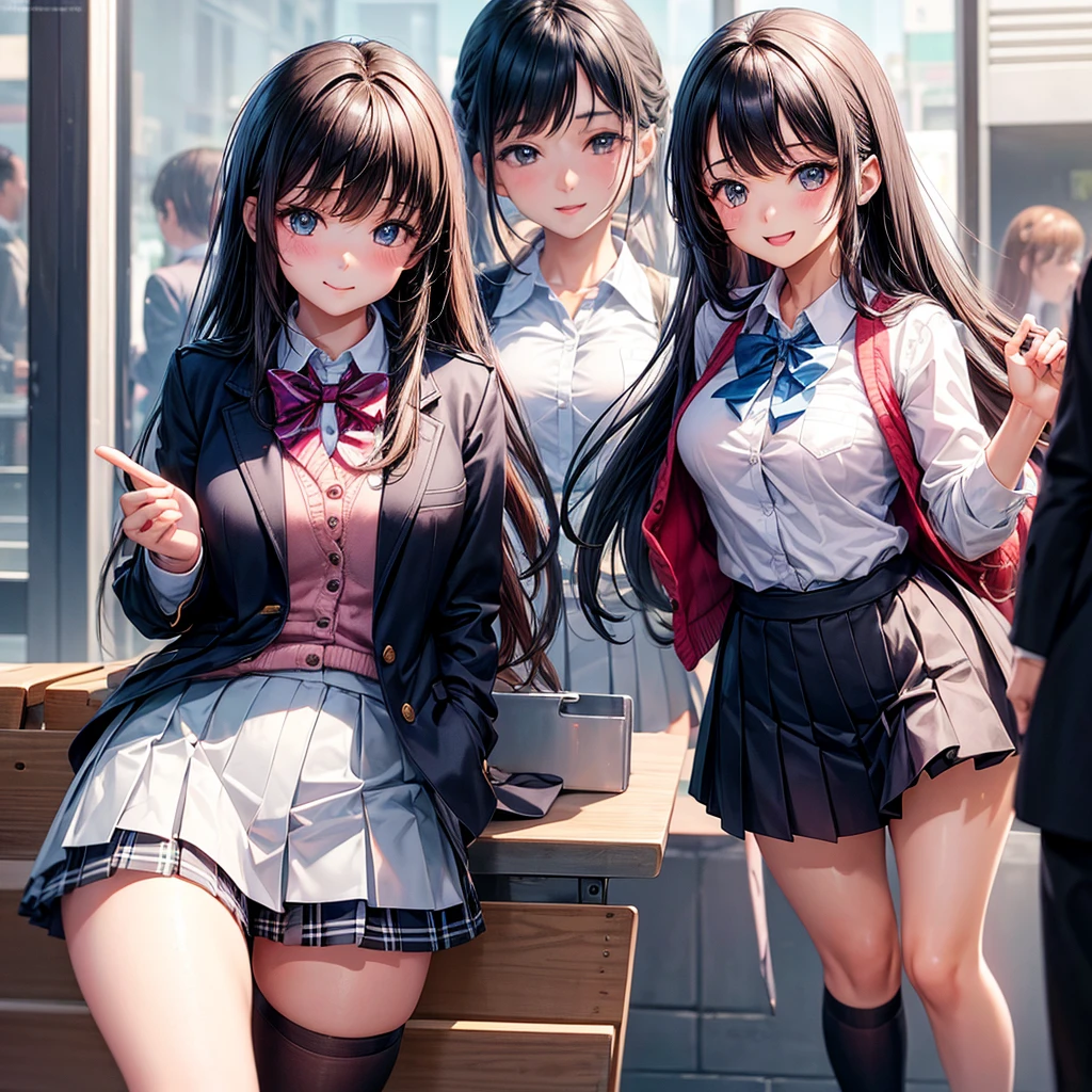 middle School girls,smile,Beautiful girls,The best quality to get you horny,Perfect Girl,Super cute girl,uniform,blazer,School festival,Wearing a cardigan,Long Hair、She has her bangs down,Ultra HD,Young girl,Sex,Naughty Girls,Full body image,Absurd,Beautiful girls,