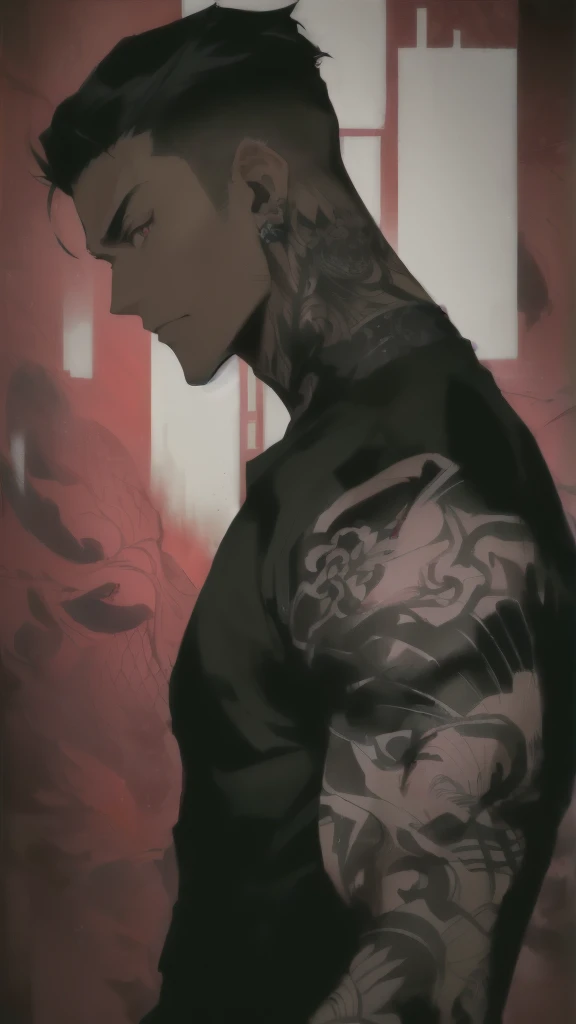 Close-up of a man with muscular forearms,white skin,Muscle bundle,Smooth skin,No tattoos., blue eyes,  handsome guy in anime character;, great details. anime, แรงบันดาลใจจาก Itō Ogura Yonesuke, trigger anime artstyle, intricate ornate anime cgi style, style of red line anime movie, male anime style, handsome anime pose