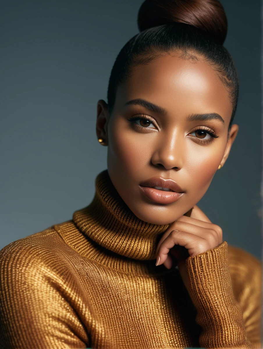 aborigines young woman woman, athletic,
wearing turtleneck sweater, styled by Tom Ford,
high fashion photography by terry richardson,
(upper body) dramatic pose,
dark studio
BREAK
(direct flash with softbox, harsh flash lighting:2), 4k, uhd, (film grain, bokeh, shallow depth of field, sharp focus, full sharp, vignette:1),
(cinematic film stock footage style, magazine cover), dutch angle, shot with arri alexa mini, subsurface scattering, f2, 35mm,
(miniature effect, expired film, warm tones, analog, light leaks, vintage photography, selective focus, highly detailed, vibrant, perspective control, tilt shift),
golden mean, rule of thirds, (symmetry), (maximalism, hyper detailed, highly detailed, volumetrics)
BREAK
(skin details, skin texture, pores),
detailed eyes, perfect eyes, detailed lips, detailed nose, detailed face, detailed hands, detailed fingers, perfect fingers, detailed fingernails
