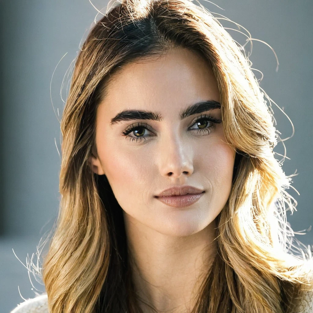 woman with side whiskers beard