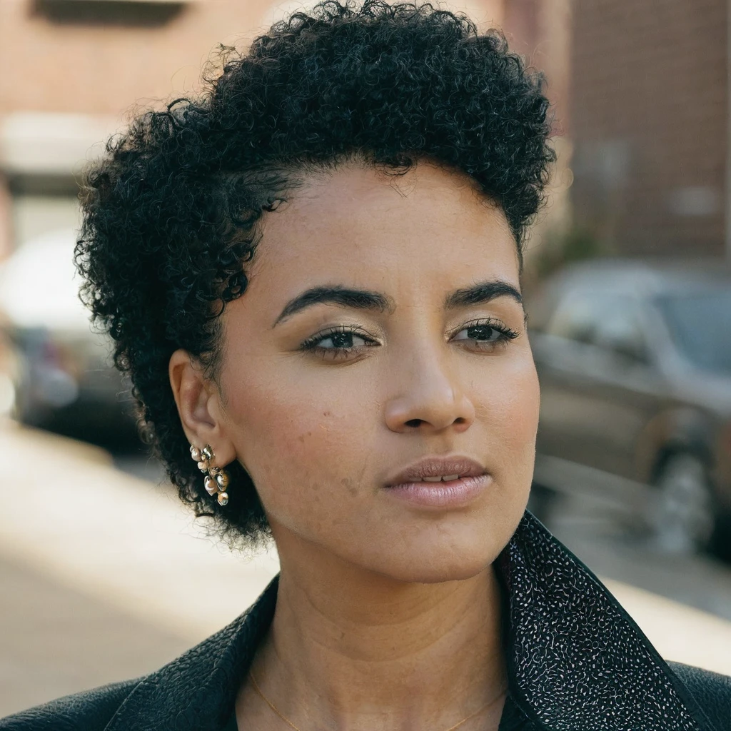 woman with soul patch beard