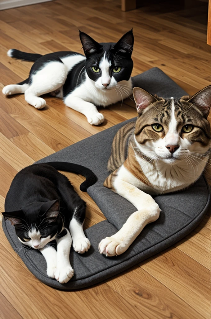 Create a drugged dog and cat