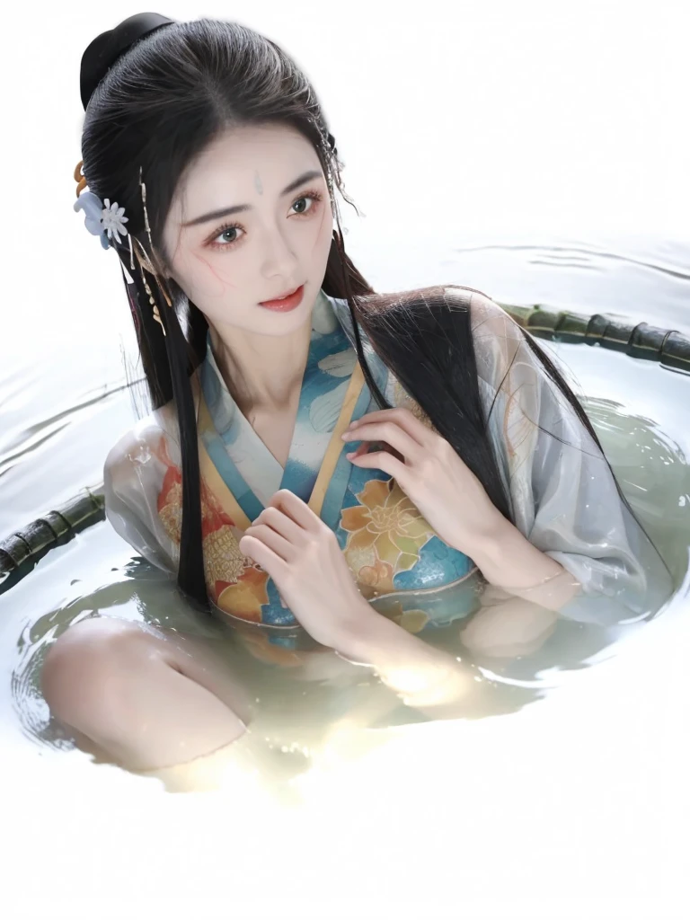 A pond of hot water，Rinse Spring，Female Monster，spider精，spider，spider的爪子，Palp，head，Face，shoulder，hand，head发，Wearing hair，Elbow Race，香shoulder疑粉捏。China costume，yukata