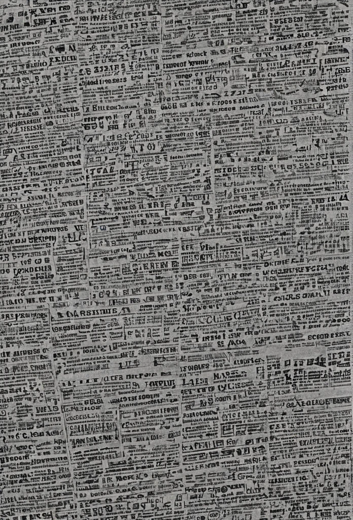 Background of newspaper print black , monochromatic, high contrast, highly detailed, photorealistic, hyperrealism, award winning photo, fine art photography, film grain