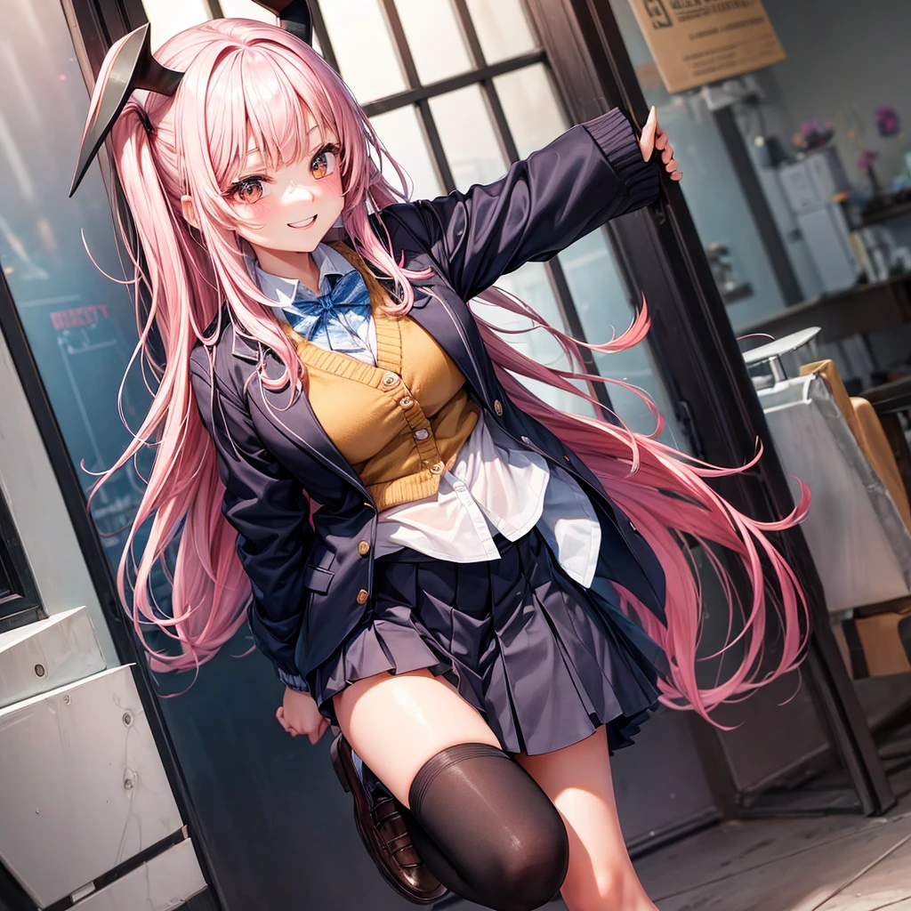 middle School girls,smile,Beautiful girls,The best quality to get you horny,Multi-colored hair,Perfect Girl,Super cute girl,uniform,blazer,School festival,Wearing a cardigan,Long Hair、She has her bangs down,Ultra HD,Young girl,Sex,Naughty Girls,Full body image,Absurd,Beautiful girls,